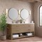 James Martin Vanities Lucian 72in Double Vanity, Carbon Oak w/ 3 CM White Zeus Quartz Top D704-V72-PBO-3WZ - alternate 7